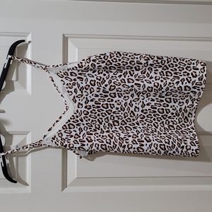 [NWT] NINE WEST Size XS Layering Cami Leopard Print